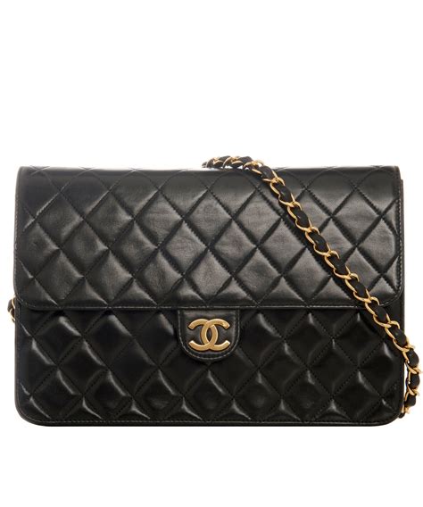 chanel black classic|Chanel classic flap black.